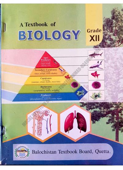 Biology - Grade 12 — Class 12 Balochistan Board book title page