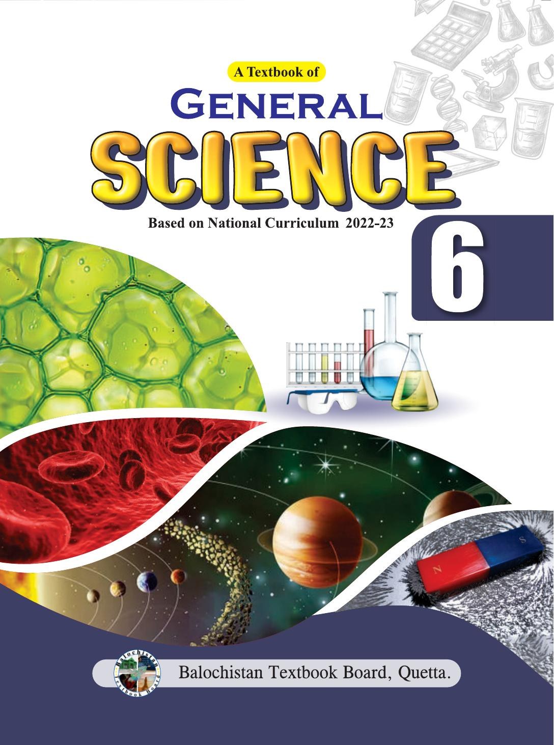 General Science - Grade 6 — Class 6 Balochistan Board book title page