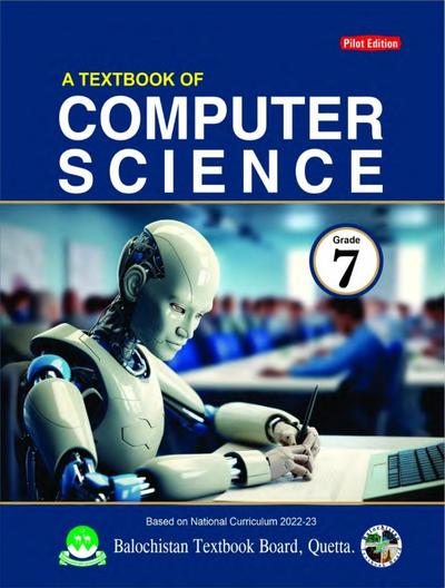 Computer Science (Grade 7) — Class 7 Balochistan Board book title page
