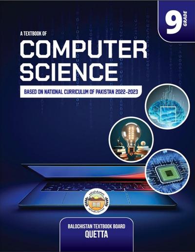 Computer Science - Grade 9 — Class 9 Balochistan Board book title page