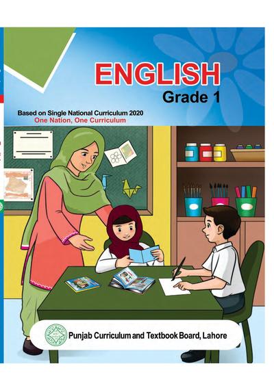 English-1 — Class 1 Punjab Board book title page
