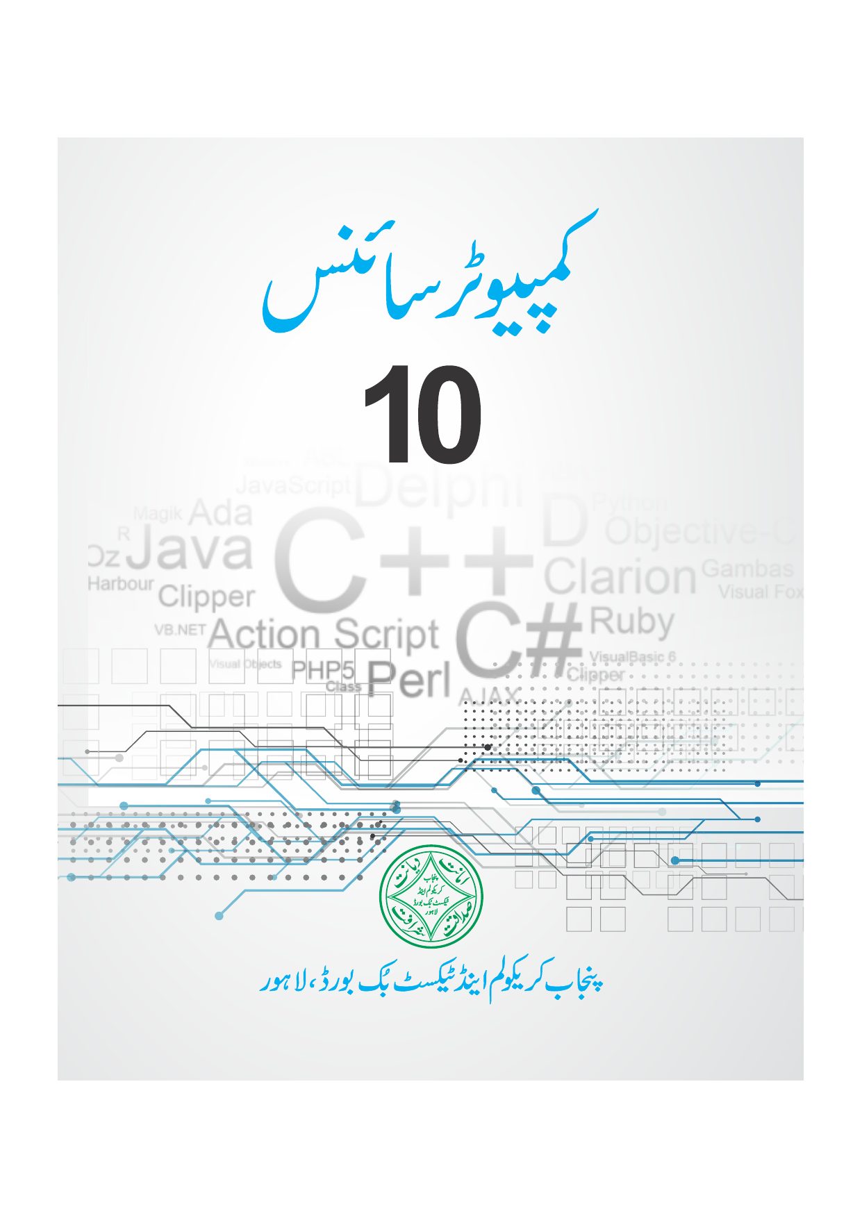 Computer Science (EM) — Class 10 Punjab Board book title page
