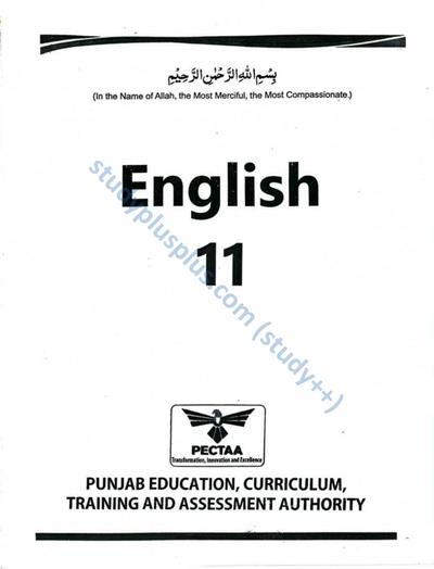 English-11 — Class 11 Punjab Board book title page