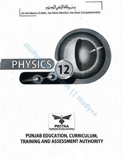 Physics — Class 12 Punjab Board book title page