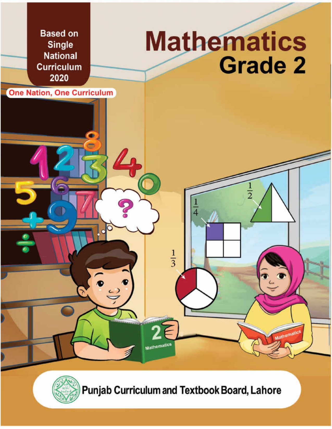 Math-2 (EM) — Class 2 Punjab Board book title page