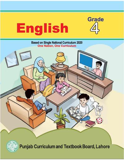 English-4 — Class 4 Punjab Board book title page