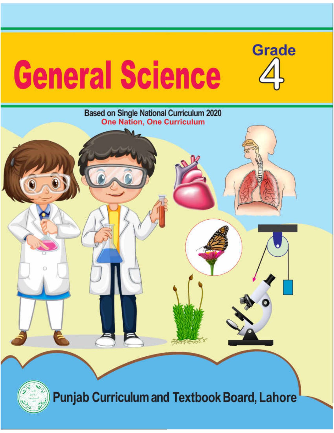 General Science-4 (EM) — Class 4 Punjab Board book title page
