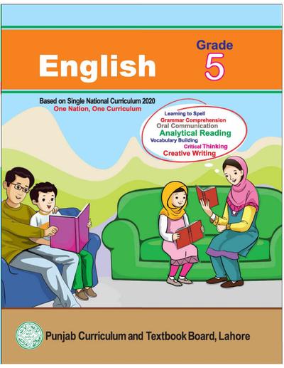 English-5 — Class 5 Punjab Board book title page