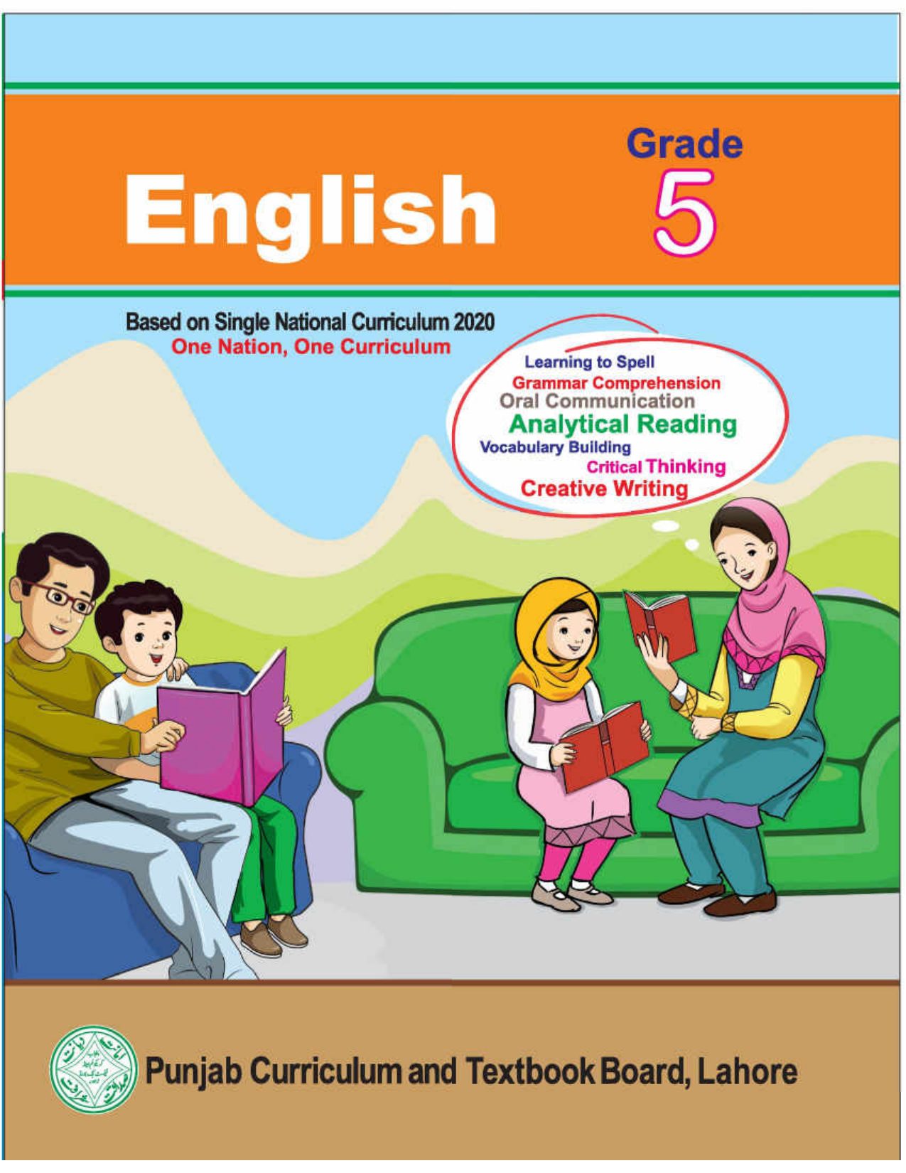 English-5 — Class 5 Punjab Board book title page
