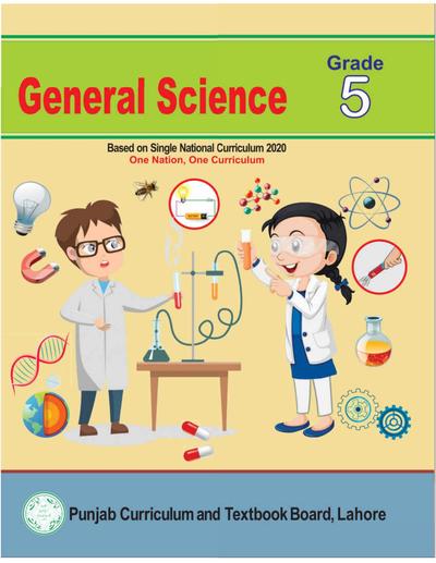 General Science (EM) — Class 5 Punjab Board book title page