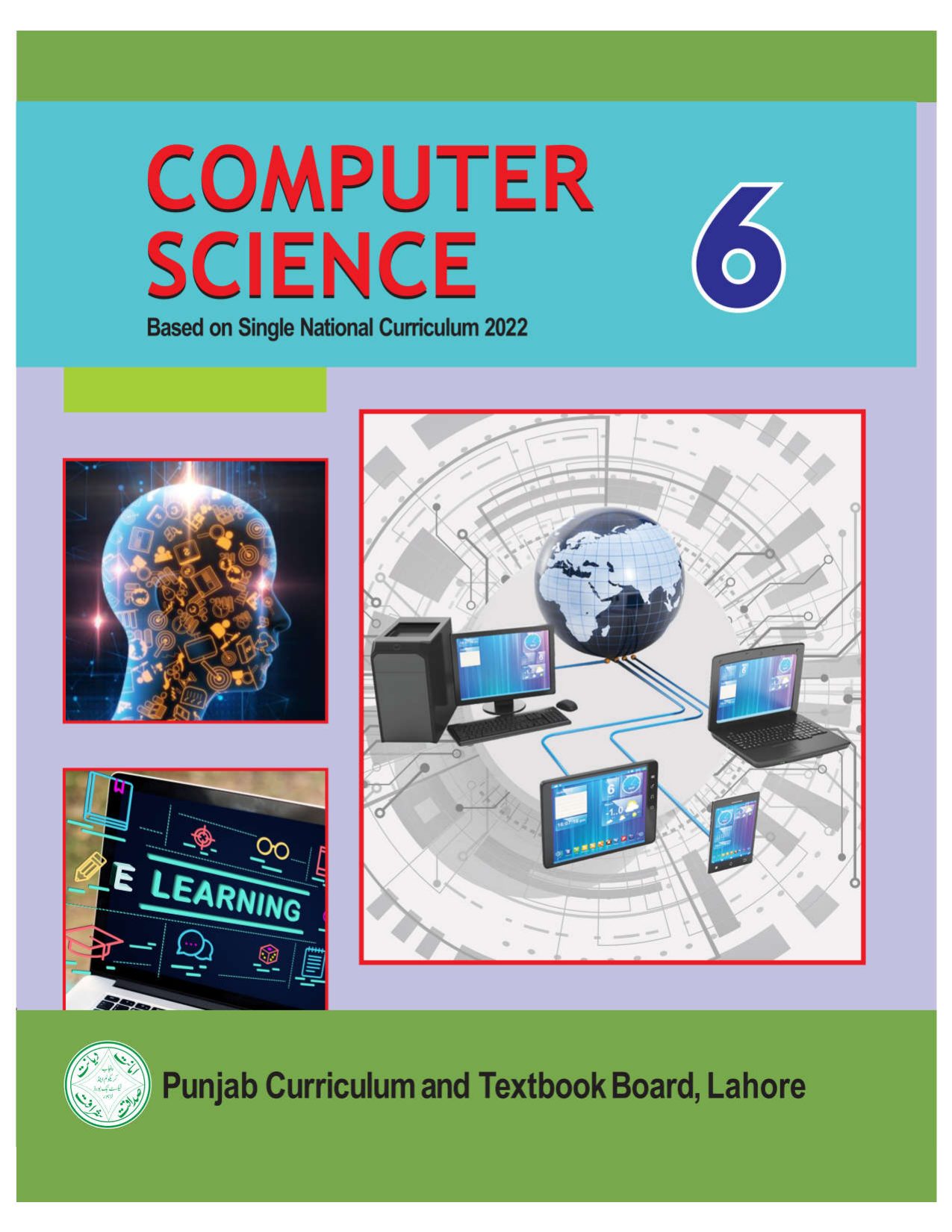 Computer Science SNC 2023-24 — Class 6 Punjab Board book title page