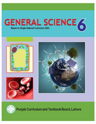 General Science SNC 2023-24 — Class 6 Punjab Board book title page