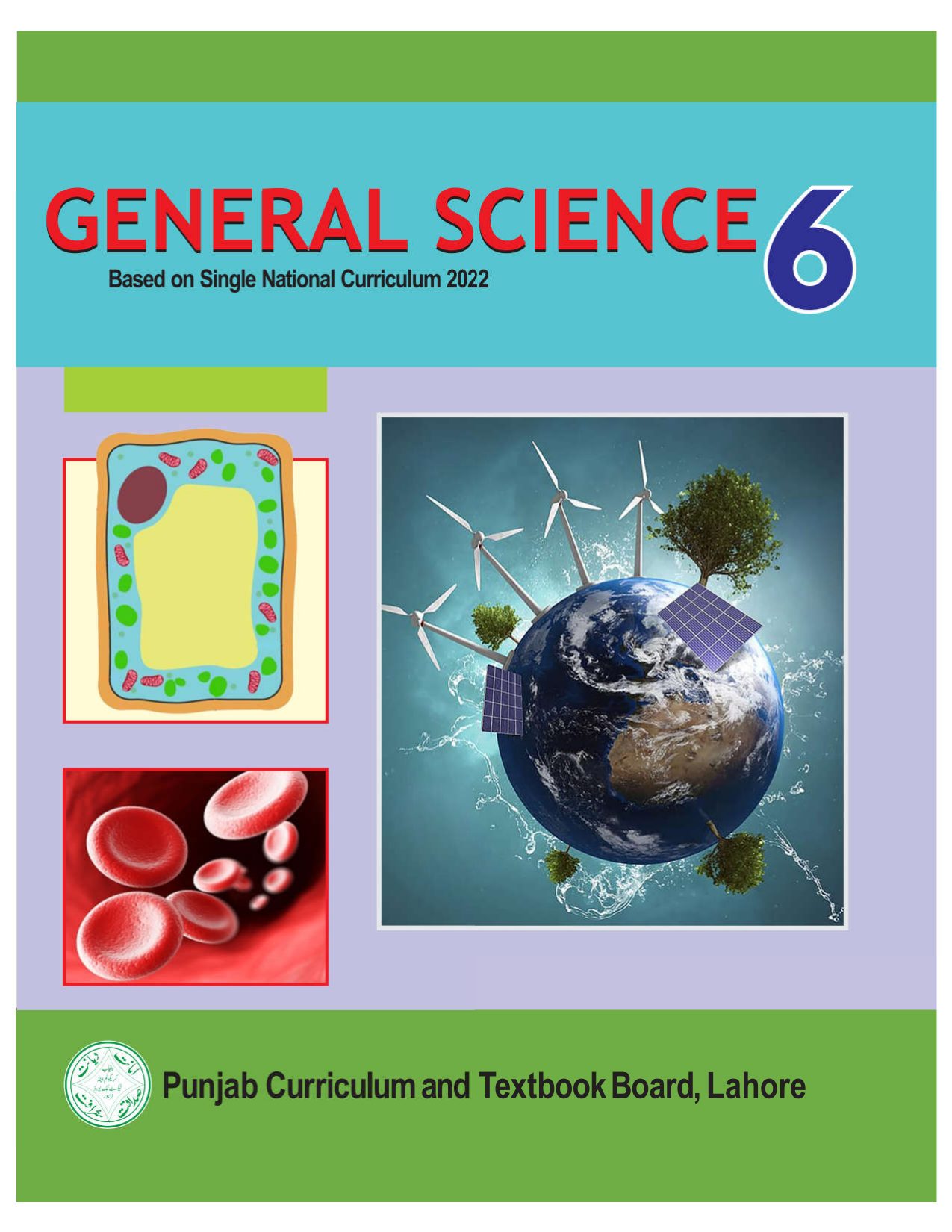 General Science SNC 2023-24 — Class 6 Punjab Board book title page