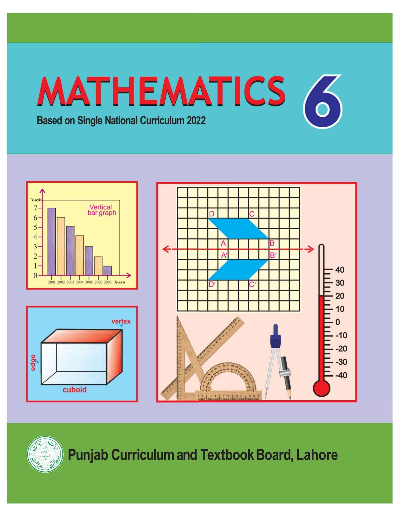 Math SNC 2023-24 — Class 6 Punjab Board book title page