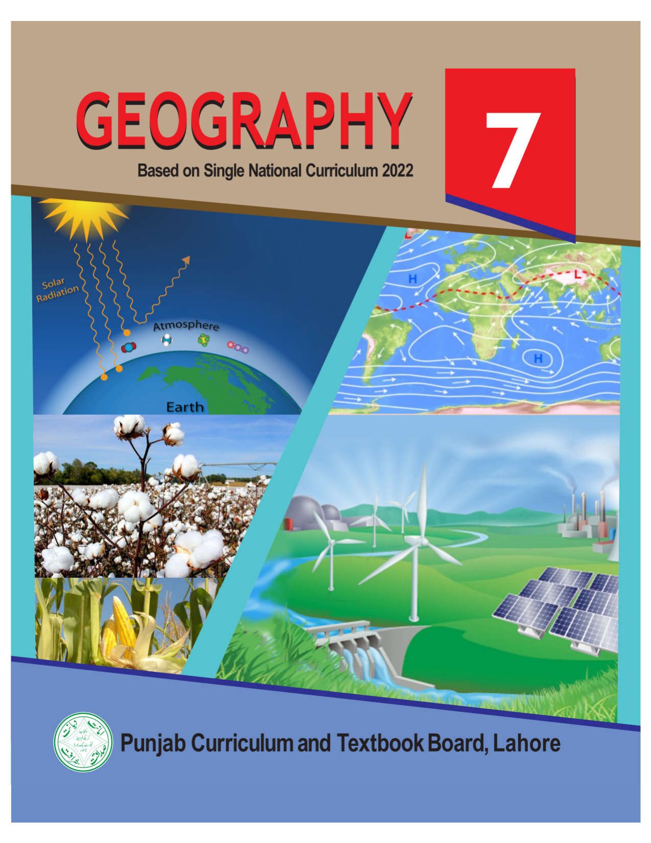 Geography SNC 2023-24 — Class 7 Punjab Board book title page