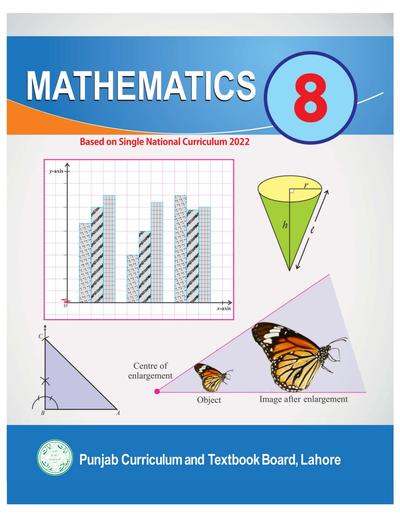 Math SNC 2023-24 — Class 8 Punjab Board book title page