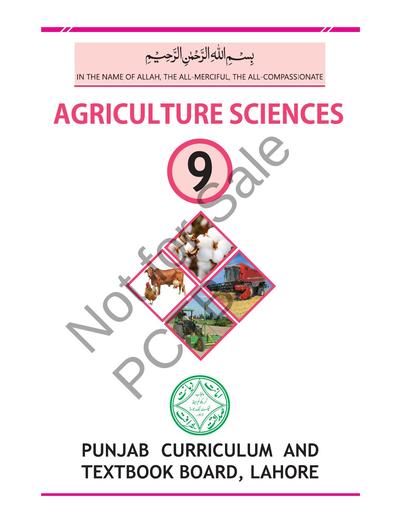 Agriculture Science (Tech) 9 EM — Class 9 Punjab Board book title page