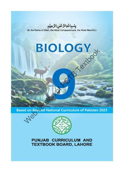 Biology (EM) 2025-26 — Class 9 Punjab Board book title page