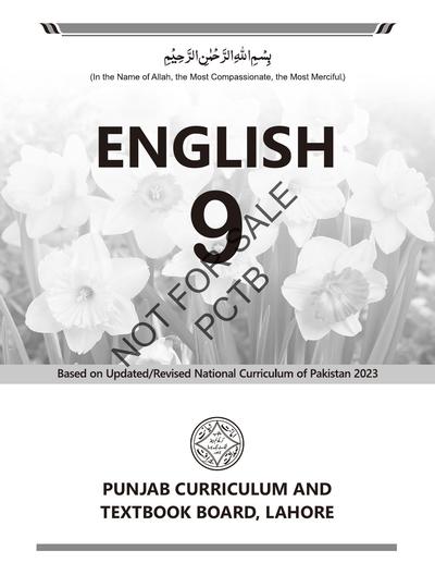 English 2025-26 — Class 9 Punjab Board book title page