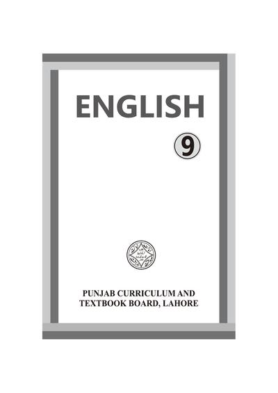English 2023-24 — Class 9 Punjab Board book title page