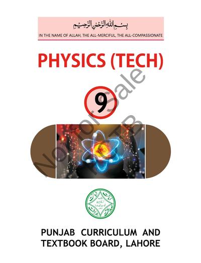 Physics 9 Tech EM — Class 9 Punjab Board book title page