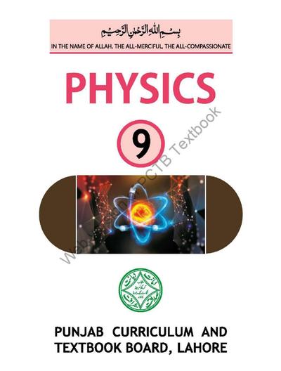 Physics (EM) 2025-26 — Class 9 Punjab Board book title page