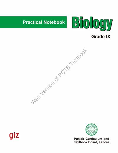 PNB Biology (EM) 2023-24 — Class 9 Punjab Board book title page