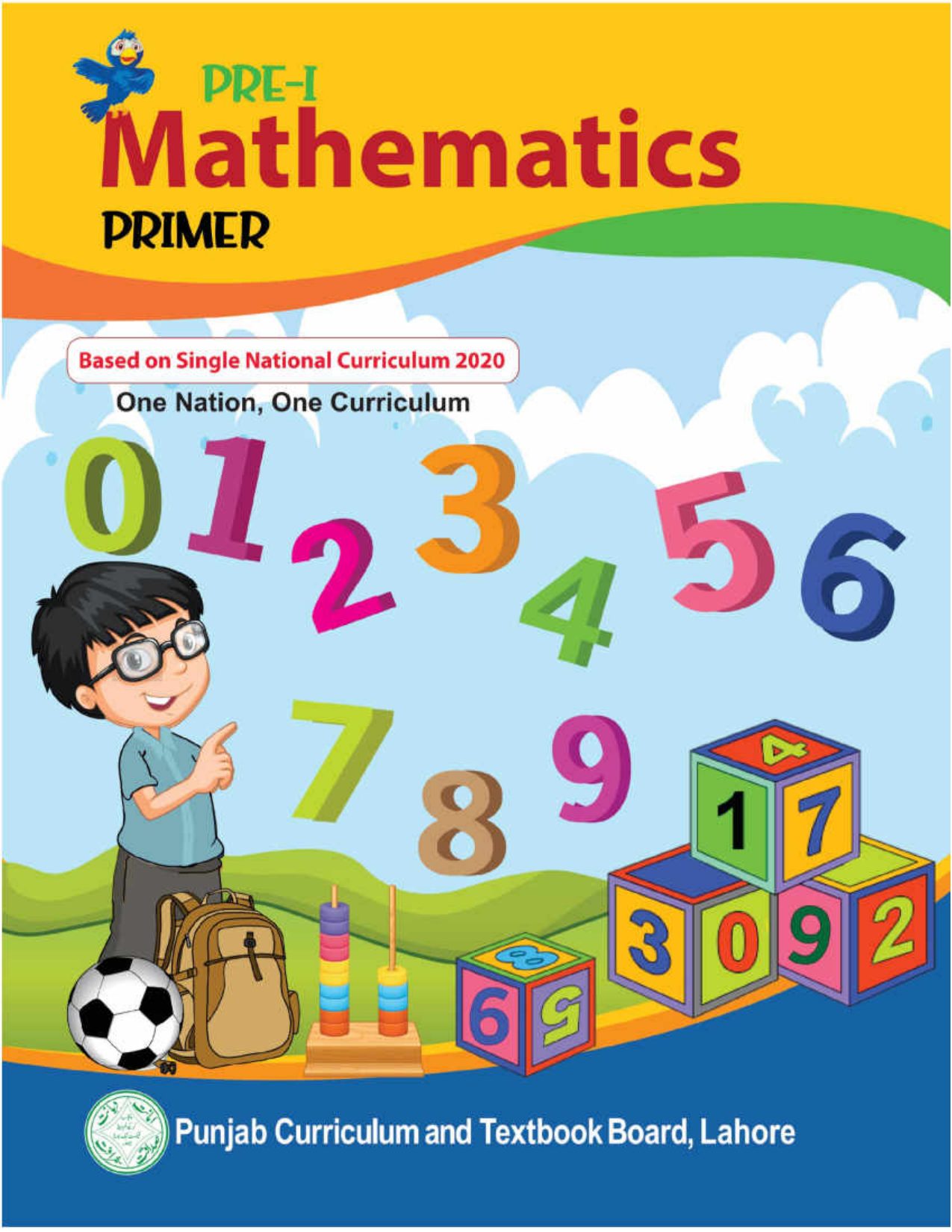 Primer Mathematics — Class pre-i Punjab Board book title page
