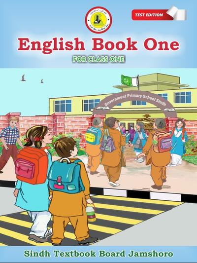 English Book I — Class 1 Sindh Board book title page