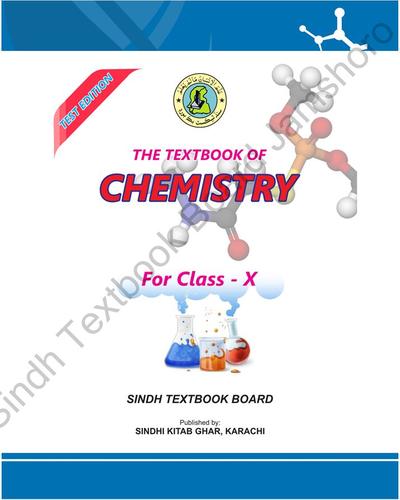 Chemsitry X — Class 10 Sindh Board book title page