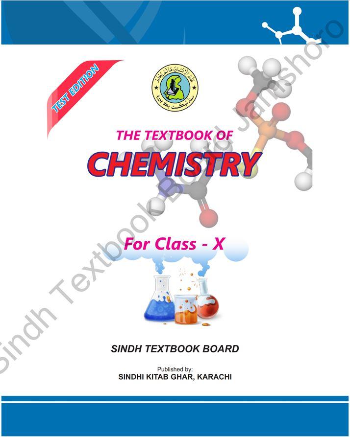 Chemsitry X — Class 10 Sindh Board book title page