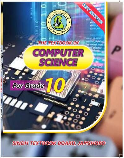 Computer Science X — Class 10 Sindh Board book title page