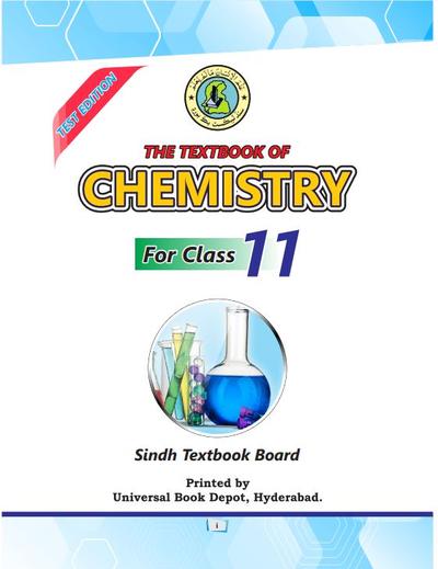Chemistry XI — Class 11 Sindh Board book title page