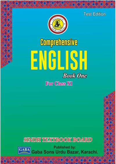 English XI — Class 11 Sindh Board book title page
