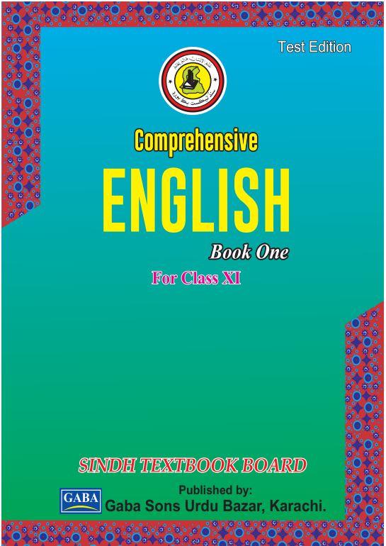 English XI — Class 11 Sindh Board book title page