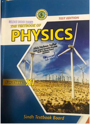 Physics XI — Class 11 Sindh Board book title page