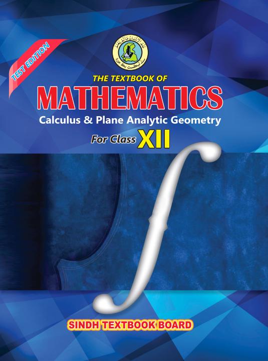 Math XII — Class 12 Sindh Board book title page