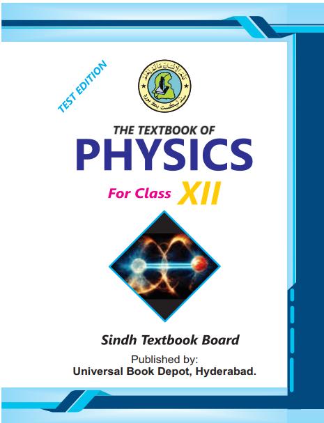 Physics XII — Class 12 Sindh Board book title page