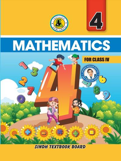 Math IV — Class 4 Sindh Board book title page