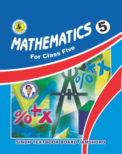 Math V — Class 5 Sindh Board book title page