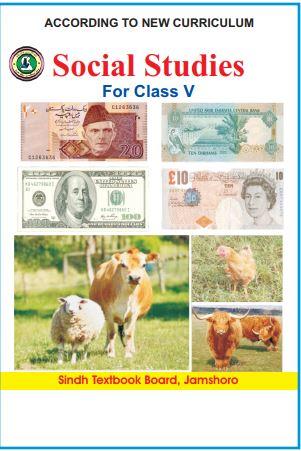 Social Studies V — Class 5 Sindh Board book title page