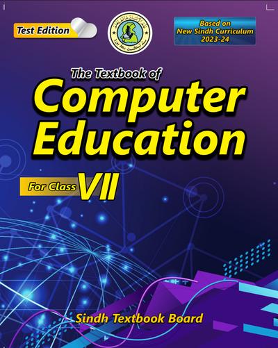 Computer Education — Class 7 Sindh Board book title page