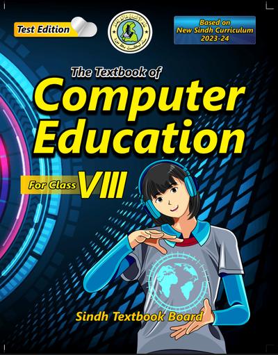 Computer Education — Class 8 Sindh Board book title page