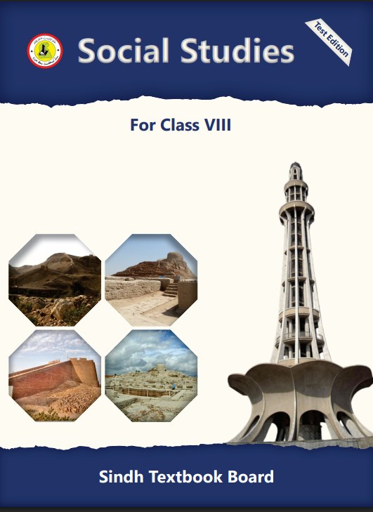 Social Studies VIII — Class 8 Sindh Board book title page