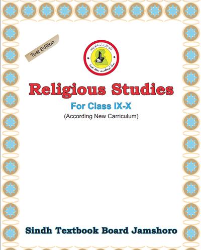 Religious Studies IX - X — Class 9 Sindh Board book title page